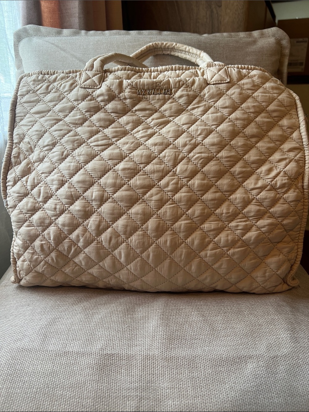 MZ Wallace Large Box tote in buff
